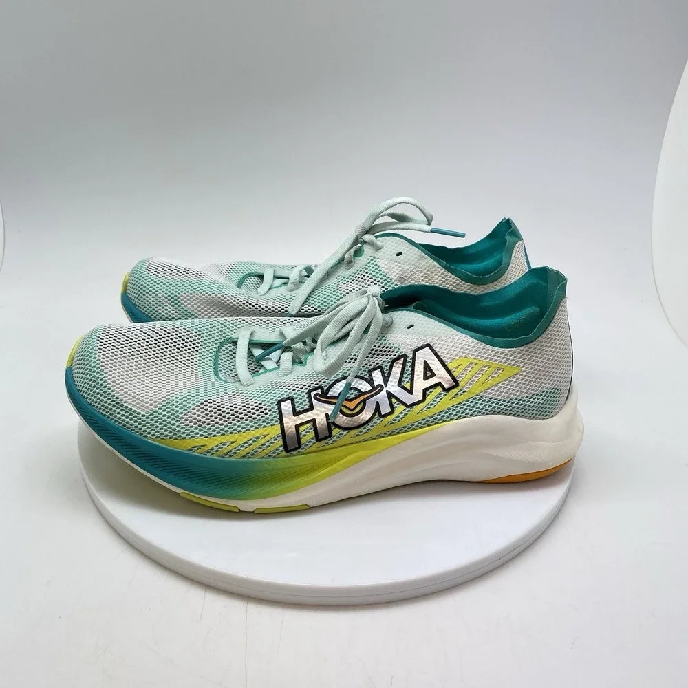 Hoka One One Sneakers Mens 8 Cielo Road Blue White 1143490 WCRM Running Shoe